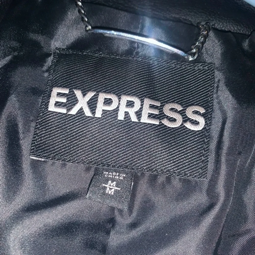 Final Markdown - Express Black Faux Leather Jacket - Picture 3 of 3